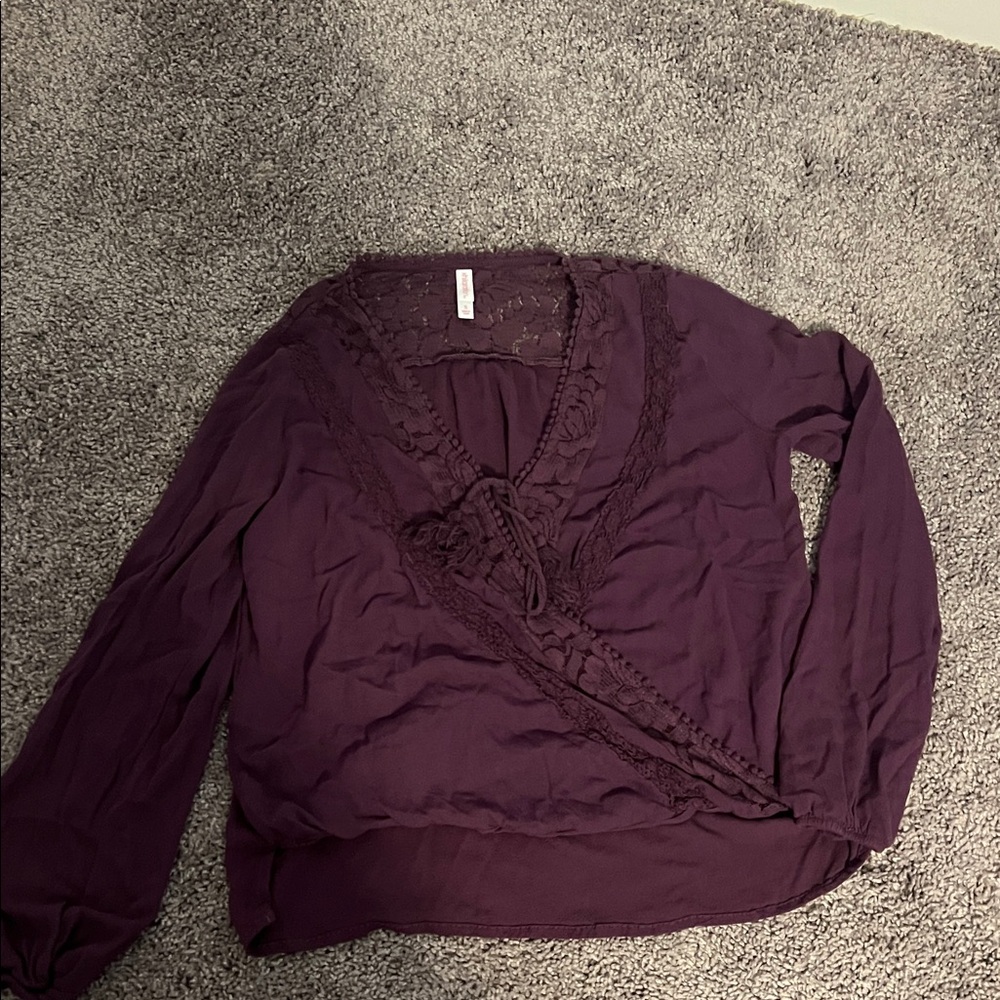 Xhilaration Deep Purple Women's Blouse